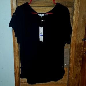 Calvin Klein extra large black blouse new with tags never before worn